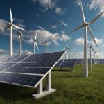 green-renewable-energy-wind-electricity-generators-solar-panels-eco-power-station-3d Green Industrial Factory with Renewable Energy. Wind Electricity Generators and Solar Panels. Eco Power Station 3d